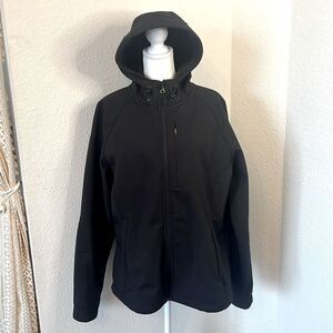 Ladies Kirkland Brand Soft Shell Long Sleeve Jacket with Attached Hood ~ Size XL